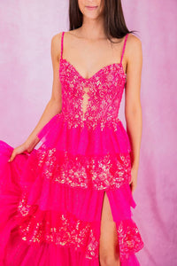 Sherri Hill - Sequin Lace A-line Gown