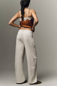 PISTOLA Eden Pleated Barrel Trousers in parchment - women's pants - view 4