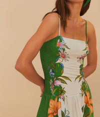 Farm Rio - Sweet Bloom Dreamscape Midi Dress