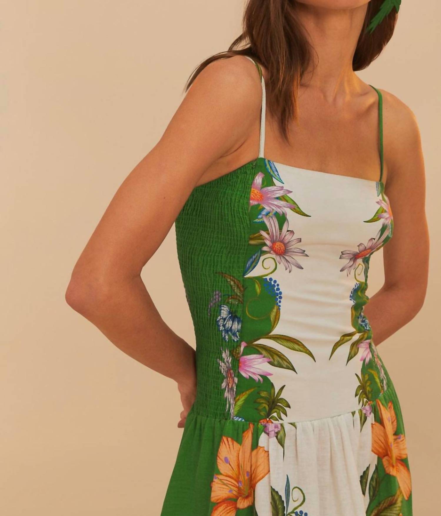 Farm Rio - Sweet Bloom Dreamscape Midi Dress