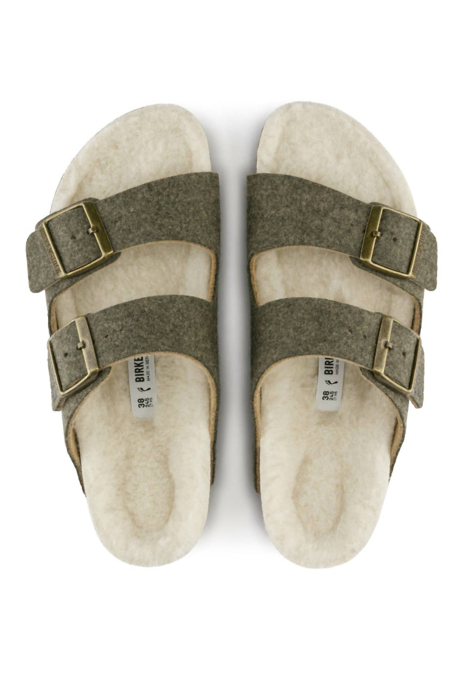 Birkenstock - Unisex Arizona Rivet Wool Felt Narrow Sandals