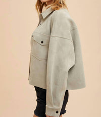 In-Loom - Addy Cropped Suede Jacket