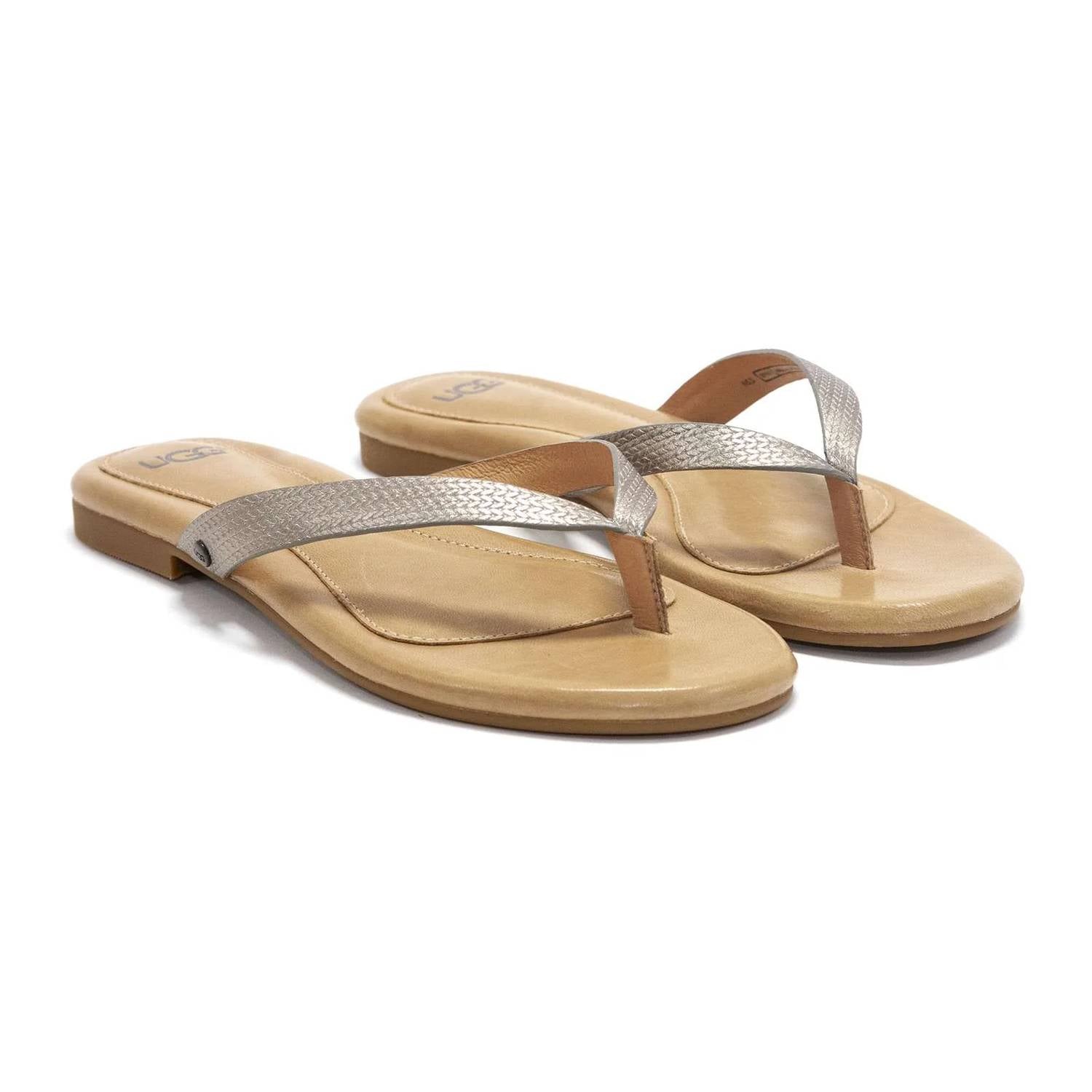 Ugg - Women's Allaria Ii Leather Flip Flops