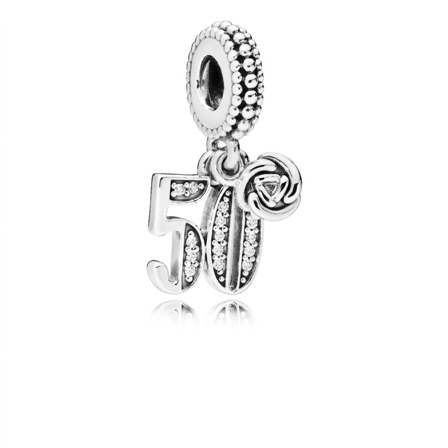 Pandora Women's 50 Years Of Love Charm in silver - women's item