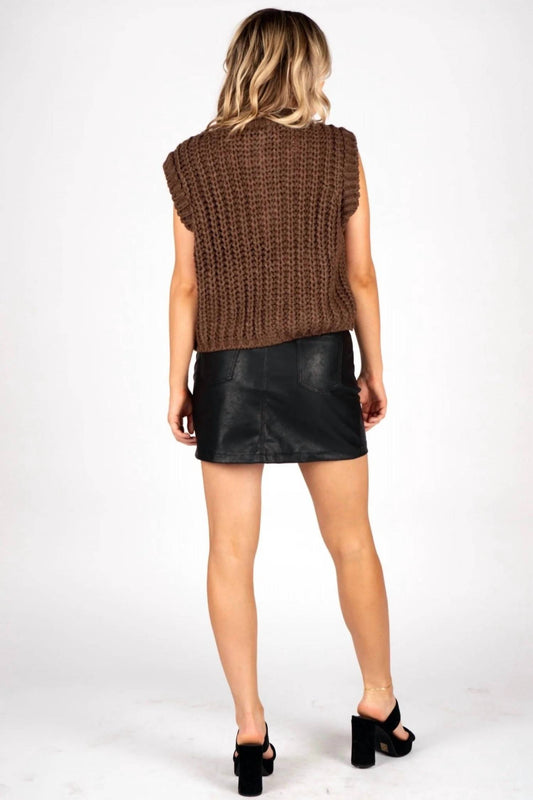 Sincerely Ours - Chloe Chunky Knit Sweater Vest
