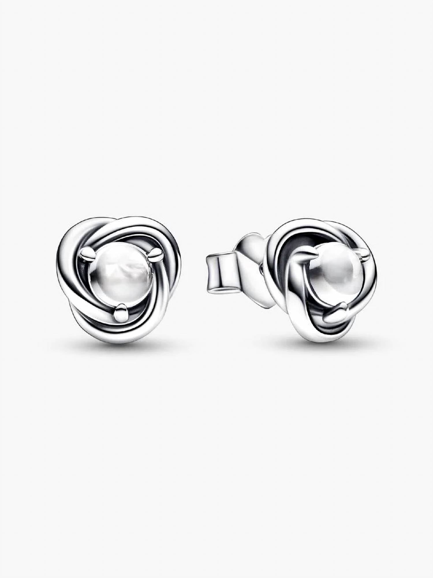 Pandora - Clear Eternity Circle Stud Earrings