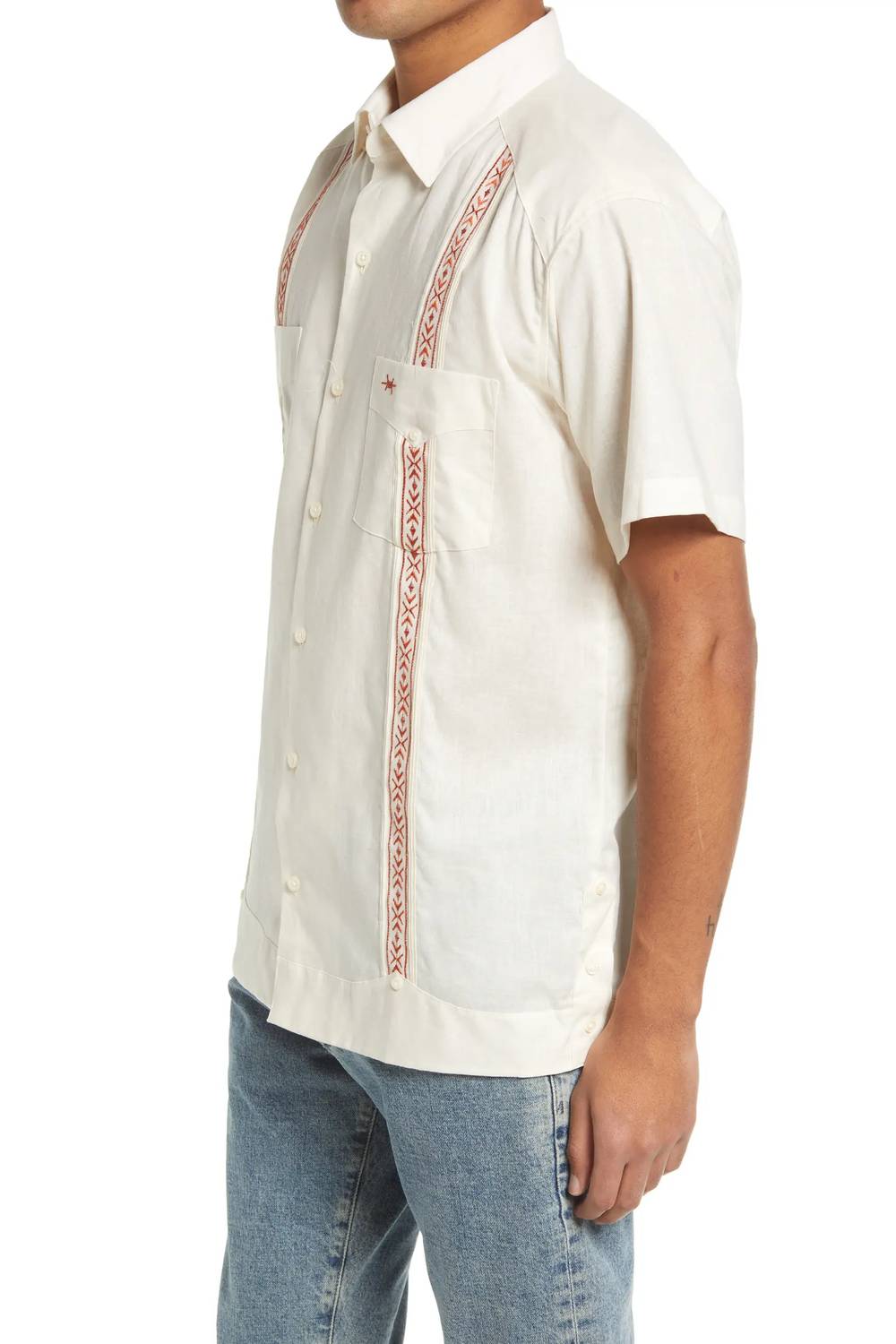 Texas Standard - Men's Guayabera Short Sleeve Button Down Shirt