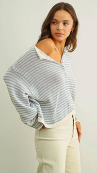 Miou Muse - Button Front Knit Cardigan