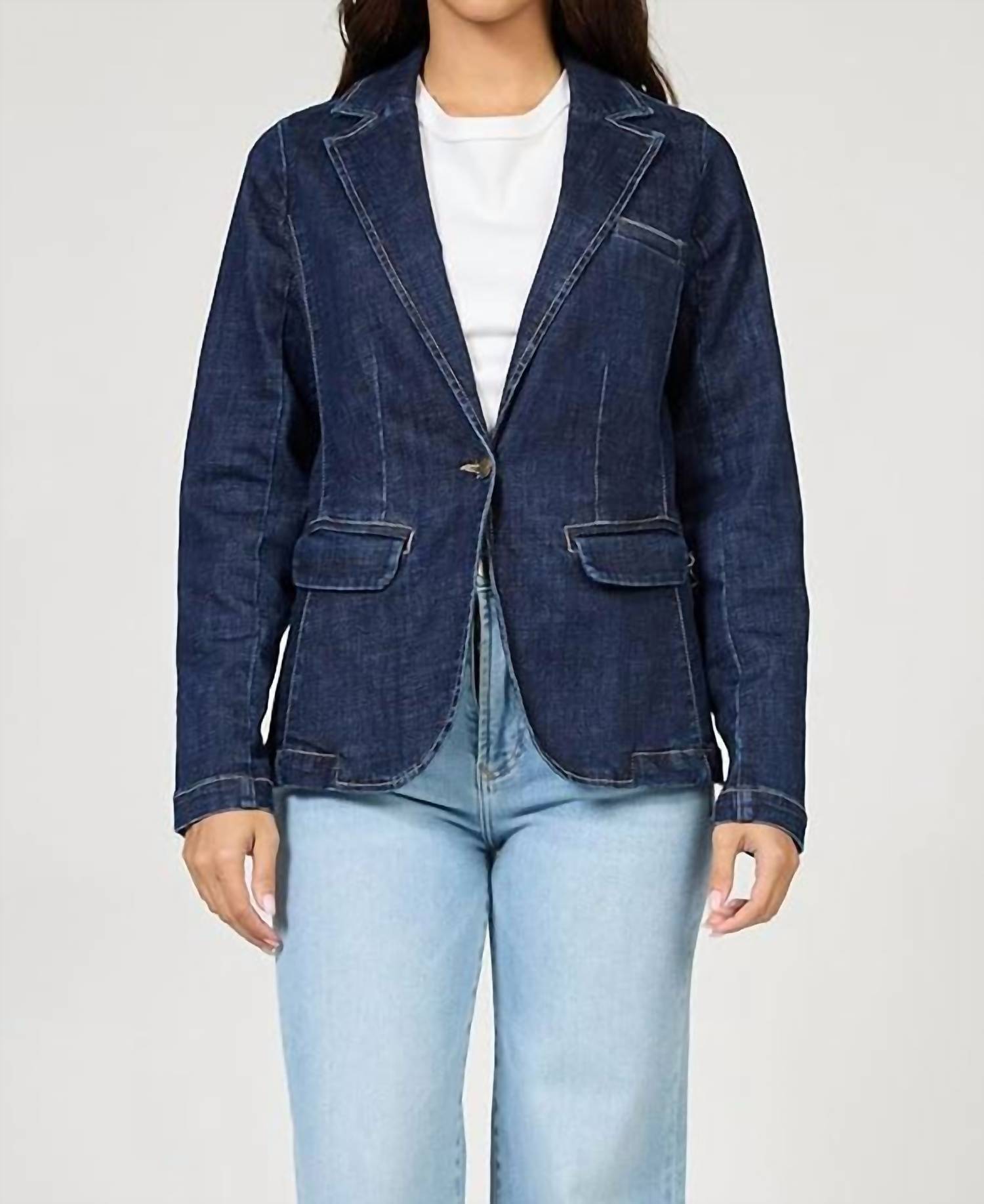 DEAR JOHN DENIM Minah Denim Blazer in naval academy - women's jacket