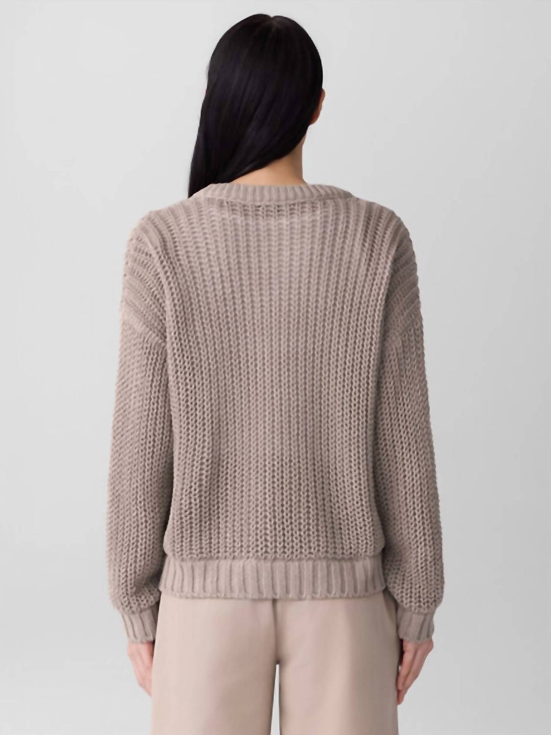 Eileen Fisher - Women's Cord Crew Neck Sweater