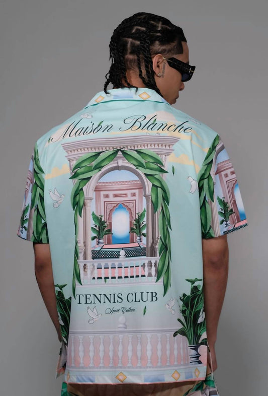 Civilized - Maison Blanche Tennis Club Button Down Short Set