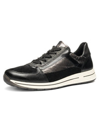 Ara Women's Obsidian Sneaker in black steel - women's sneaker