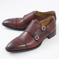 Pastori - Men's Romulus Leather Monk Strap Shoe