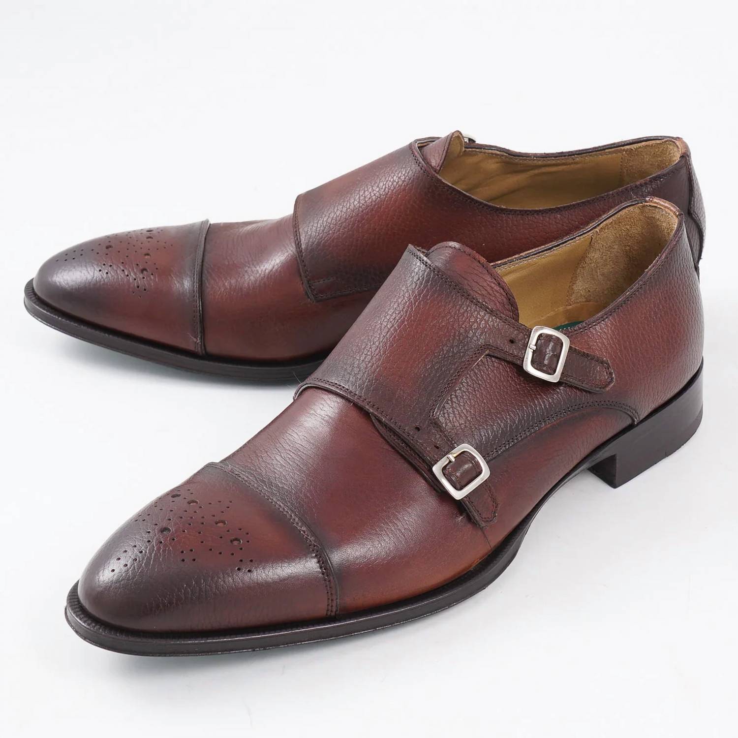 Pastori - Men's Romulus Leather Monk Strap Shoe