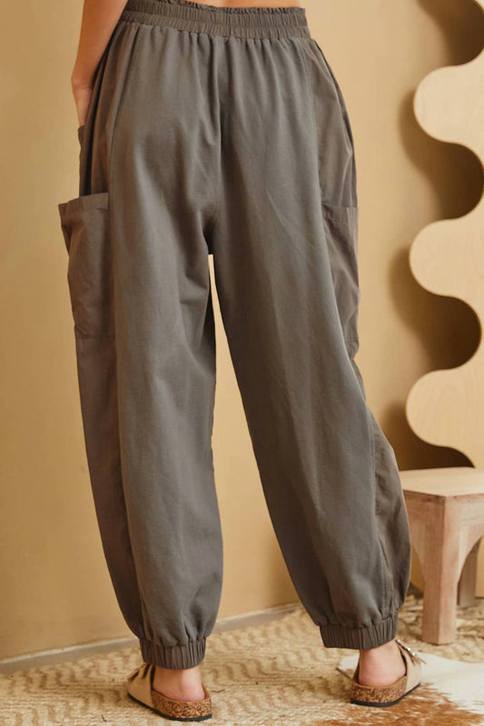 Sweet Lovely By Jen - CASUAL COMFY WIDE-LEG HARMES JOGGERS