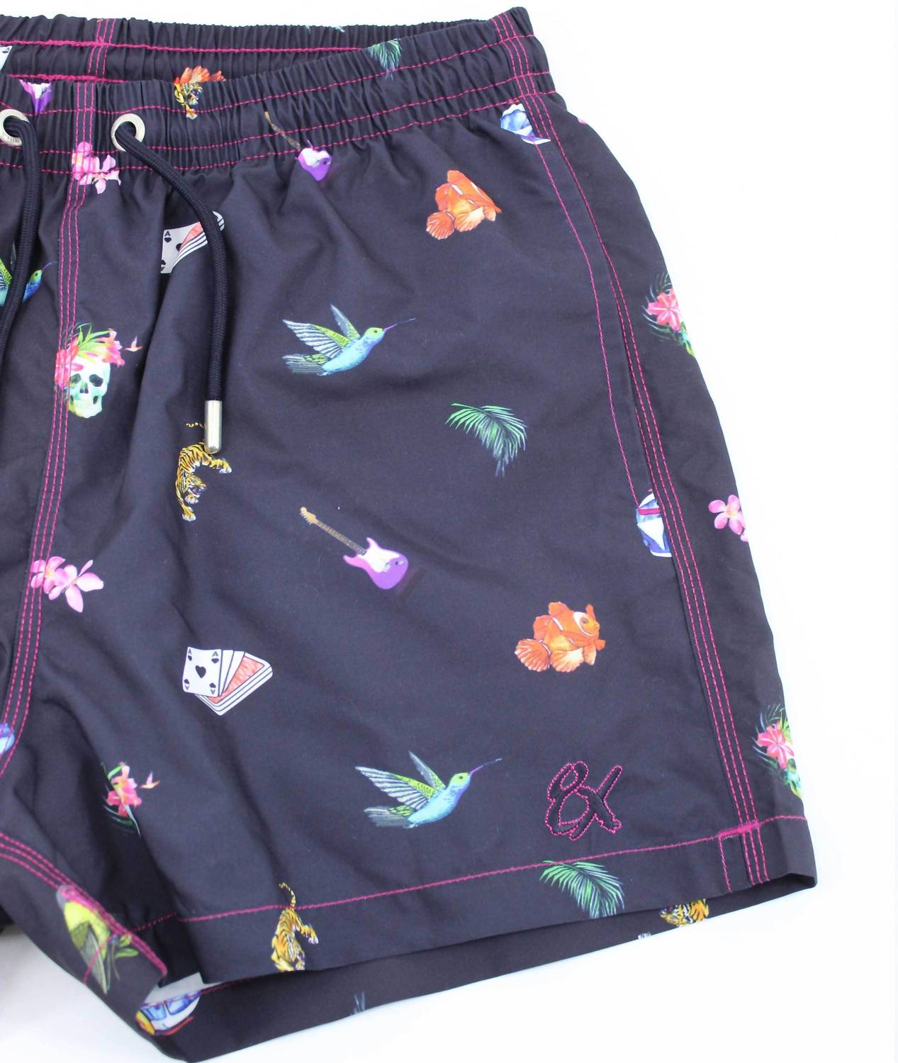 Eight X - Urban Jungle Print Swim Trunks