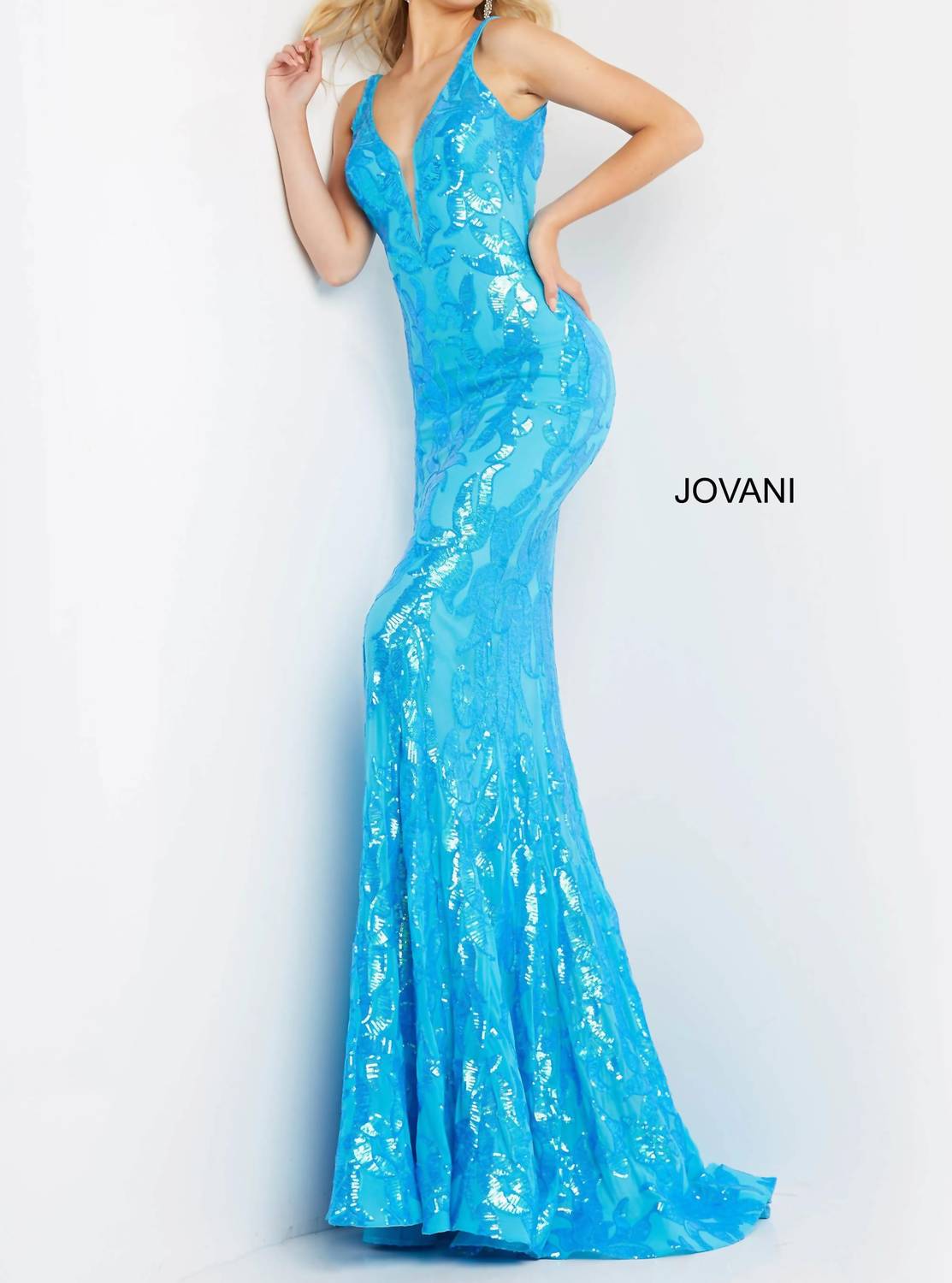 Jovani - Sequin Sheath Long Dress
