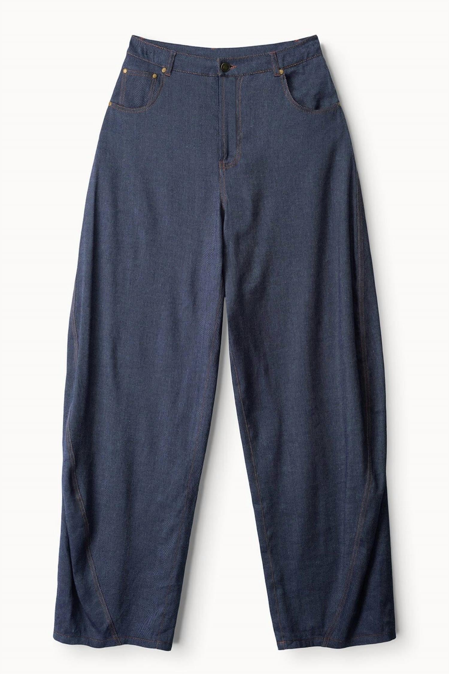 Staud - Harrison Barrel-leg Pant