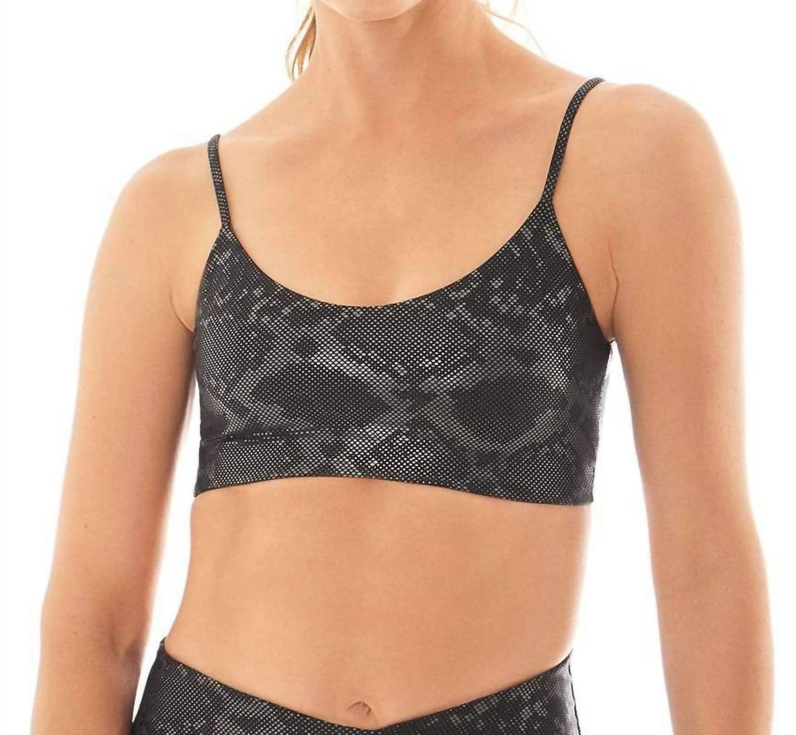 MAAJI Reversible Low Impact Sports Bra in onyx ceci - women's intimate