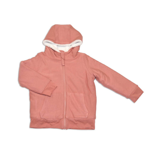 Silkberry Baby - Kids Bamboo Fleece Zip Hoodie With Sherpa Lining