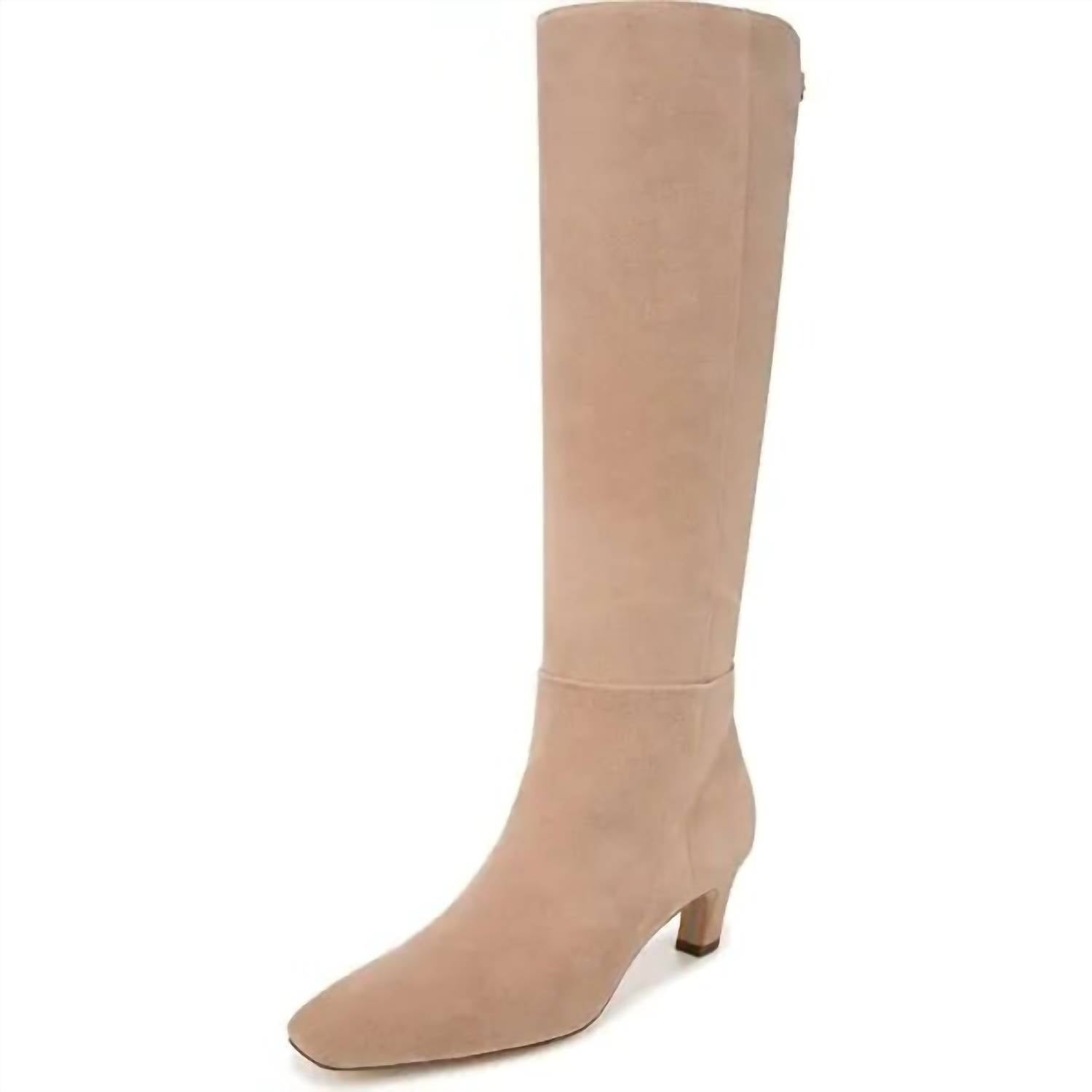 Sam Edelman - Women's Molly Pointed Toe Kitten Heel Knee High Boots