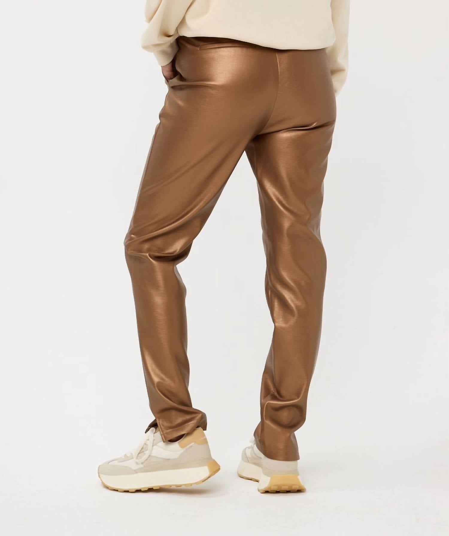 Esqualo - Tregging Vegan Leather Trousers