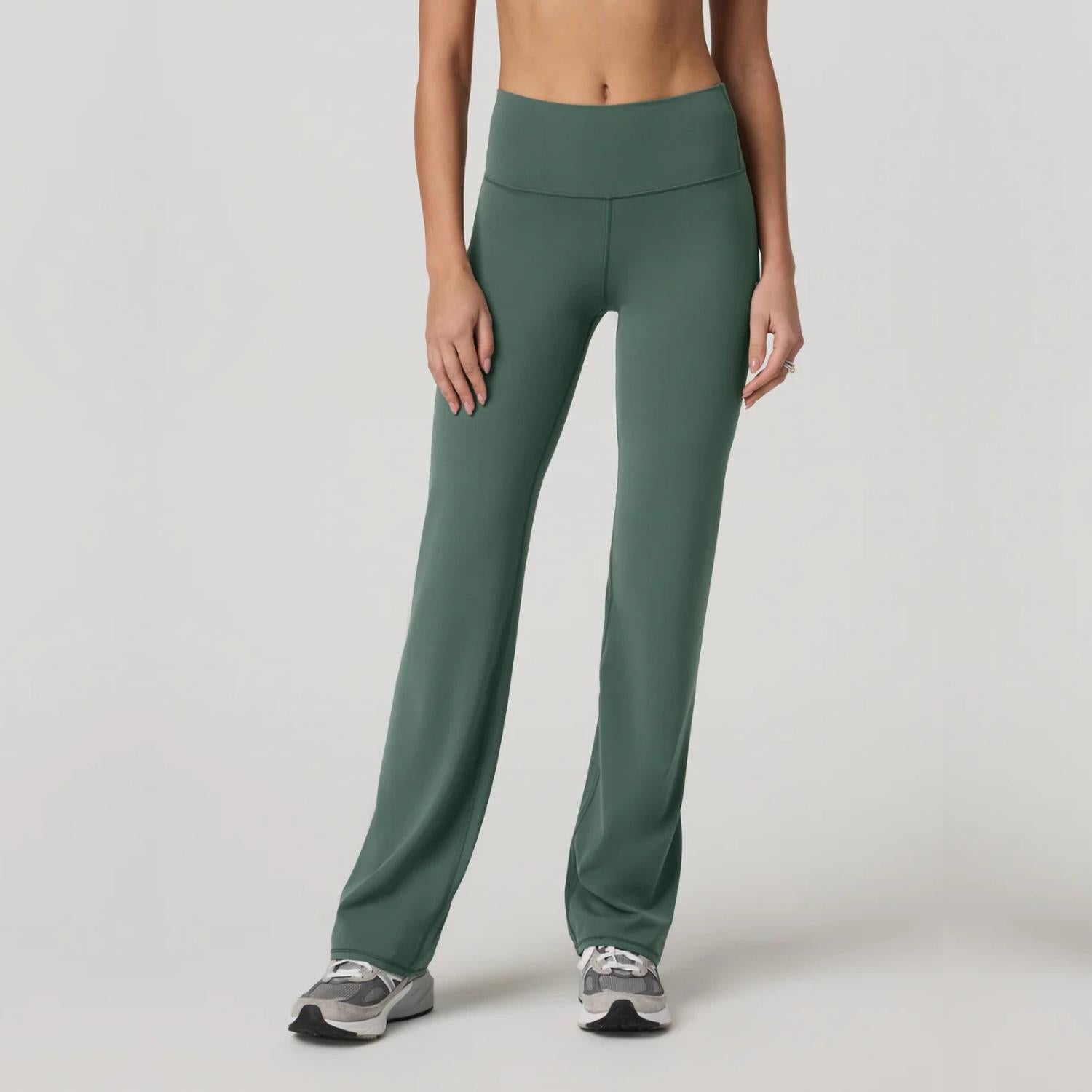 Vuori AllTheFeels Straight Leg Legging in agate green heather - women's pants