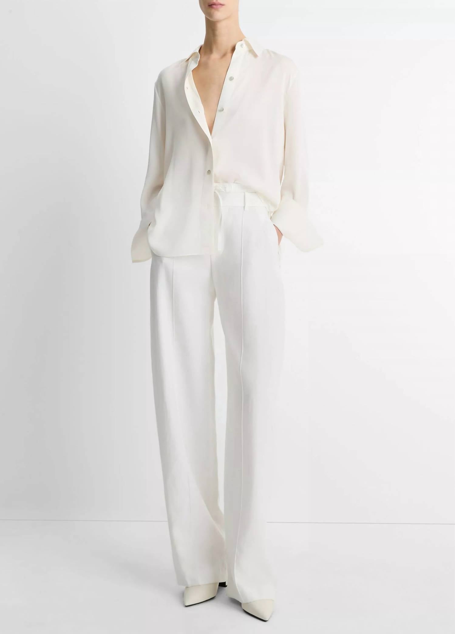 Vince - Long Sleeve Button Down Blouse