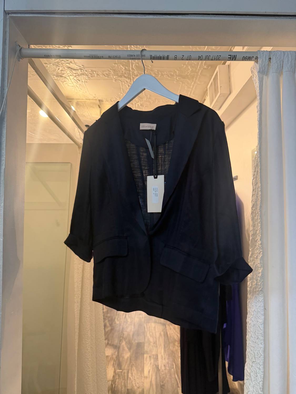 Lola & Sophie - Women's Stretch Linen Jacket