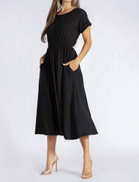 Trendsi - Backless Knot Straps Dress