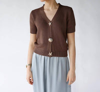 Urban Daizy - GOLDEN TIDE KNIT TOP