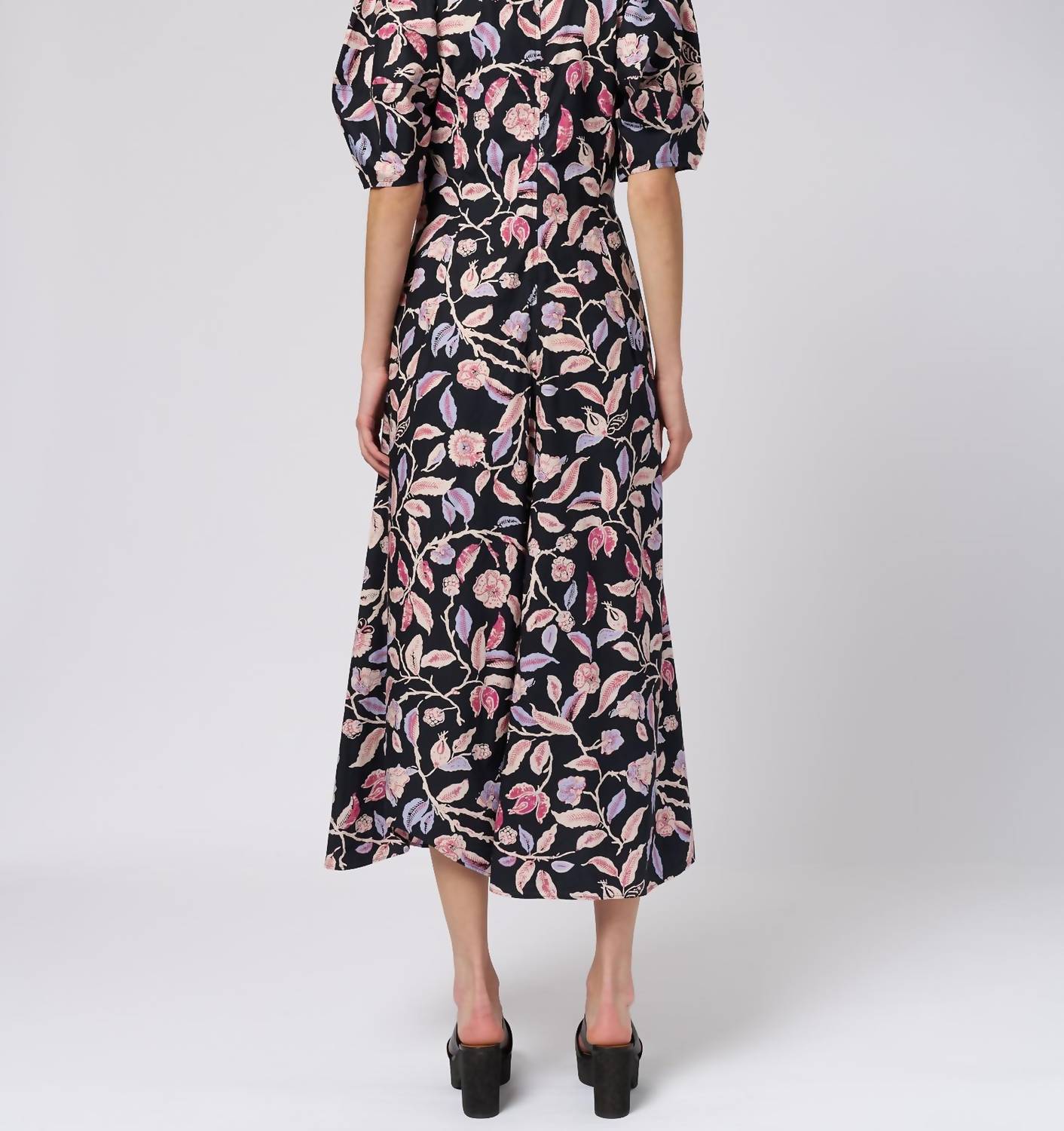 APIECE APART Bettina Maxi Dress in garden floral - women's dress - alternate view