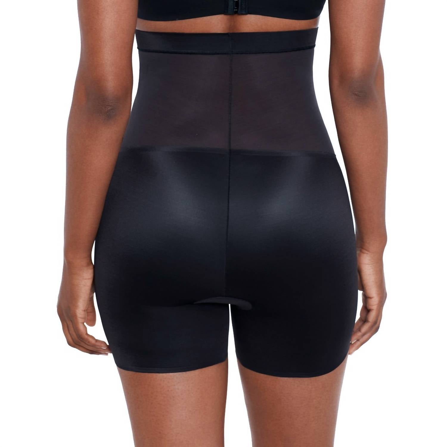 Miraclesuit Core Contour Hi-waist Bike Short in black - women's intimate - alternate view