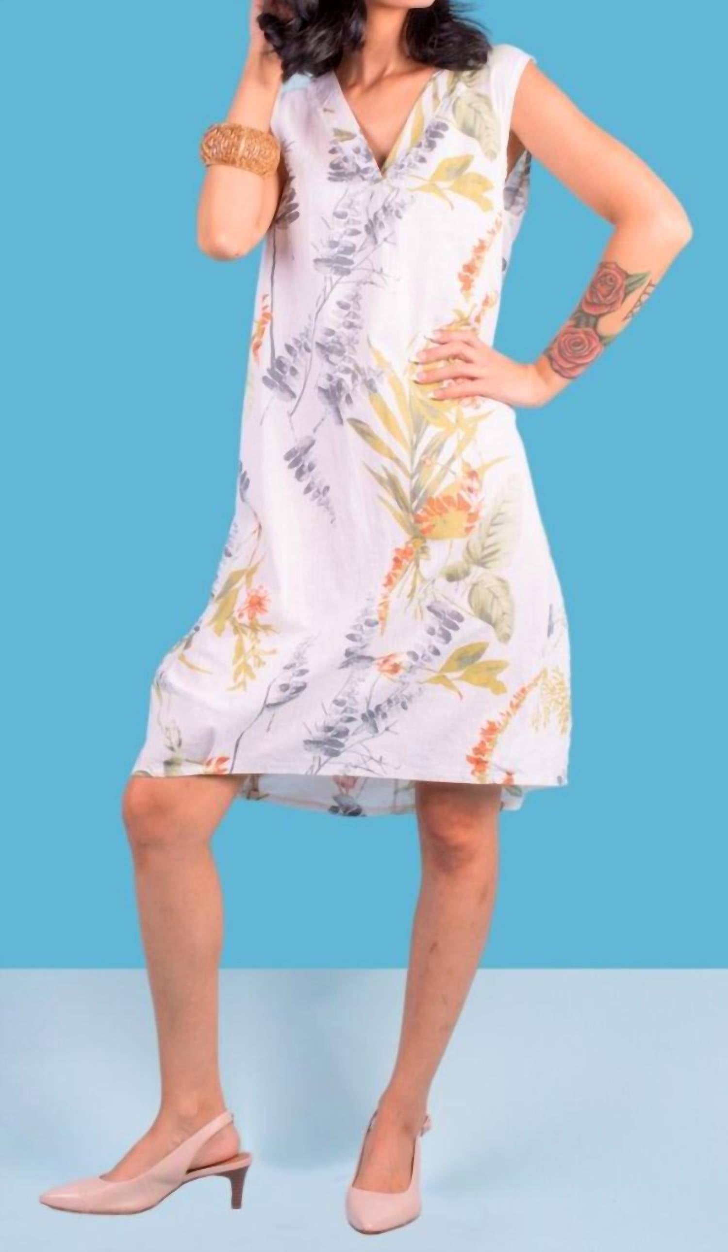 Gigi Moda - Ninfa Linen Mini Dress