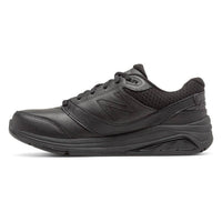 New Balance Women's Leather 928v3 Shoe in black black - women's shoe - detail view