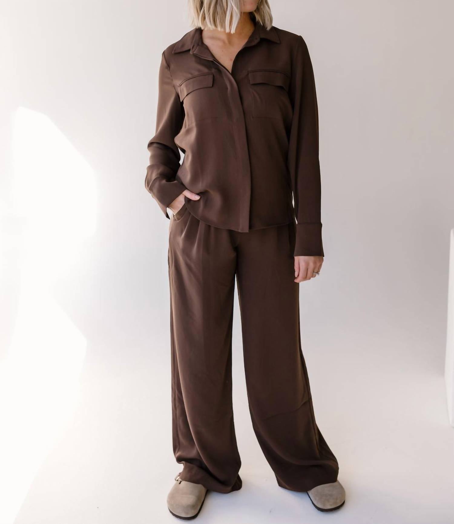 Thread & Supply Janessa Pants in fudge - women's pants - view 5