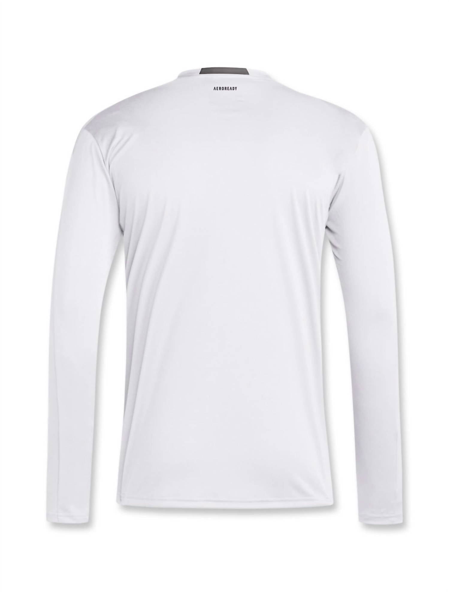 adidas Men's Texas Tech Fall D4T Long Sleeve T-shirt in white - men's long sleeve top - detail view