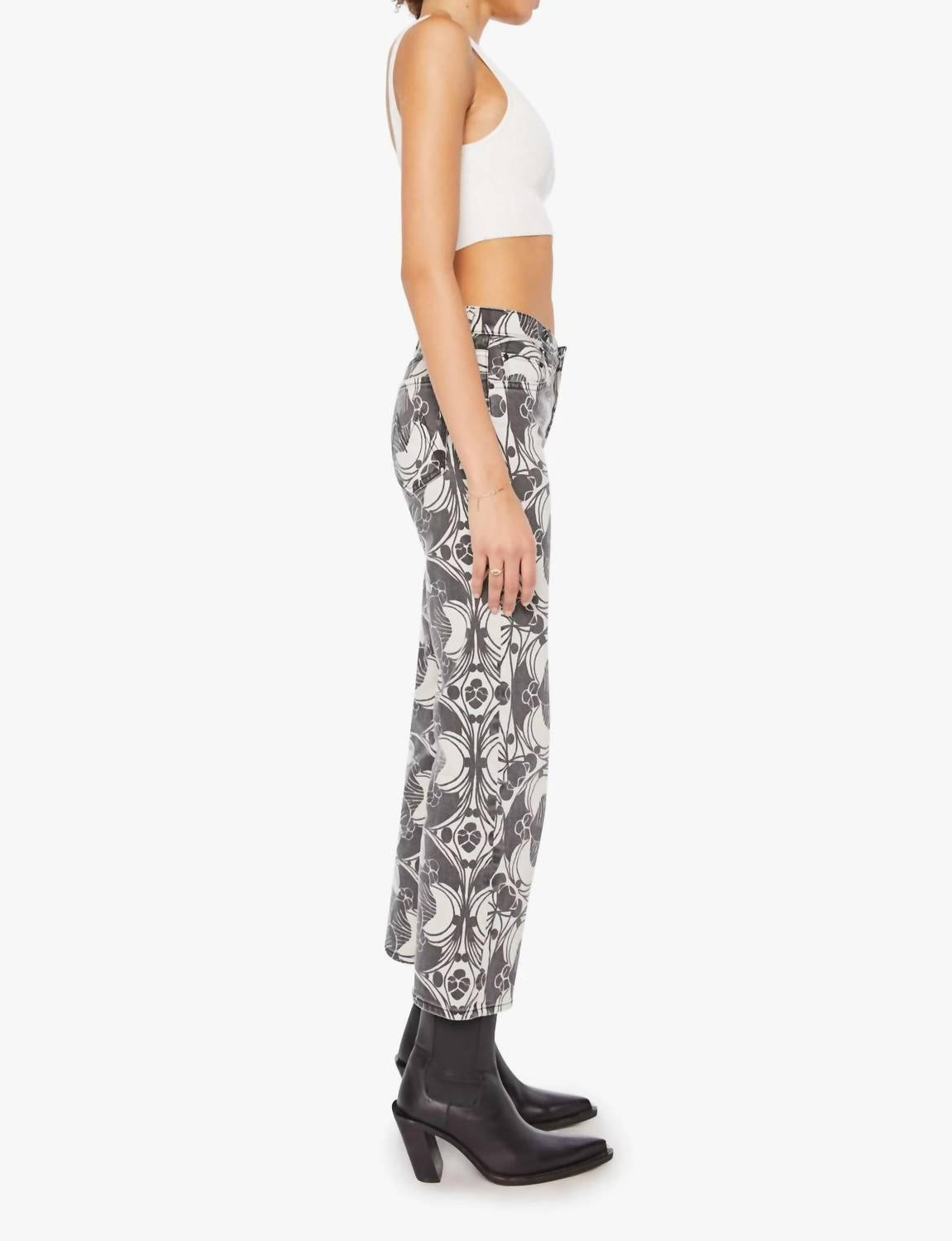 Mother - Mid Rise Rambler Zip Ankle Jeans