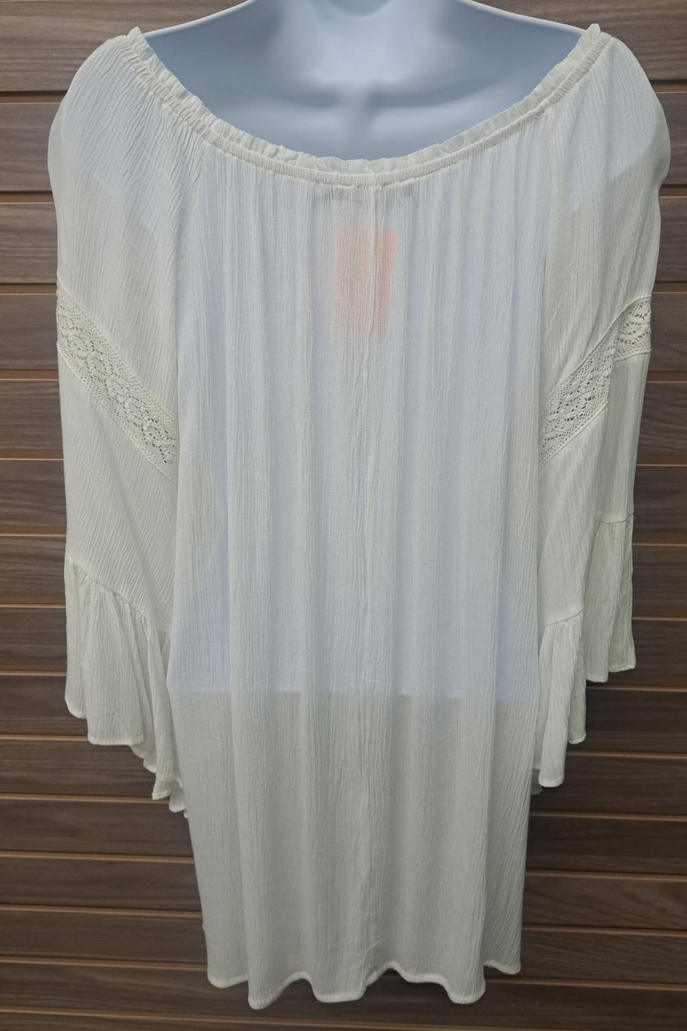 By Together - Women's Linen Lace Flowy Bell Sleeve
