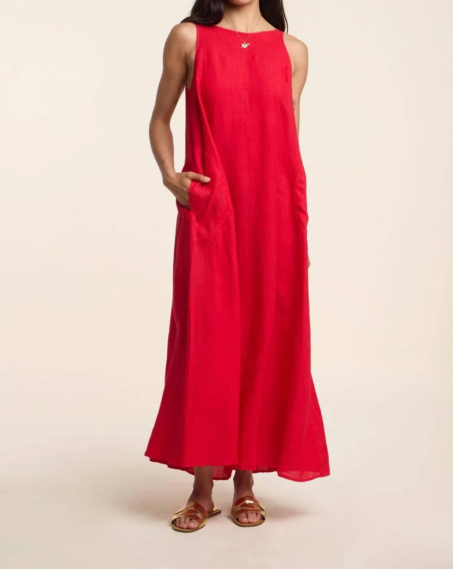 Velvet By Graham & Spencer - Reta Woven Linen Dress