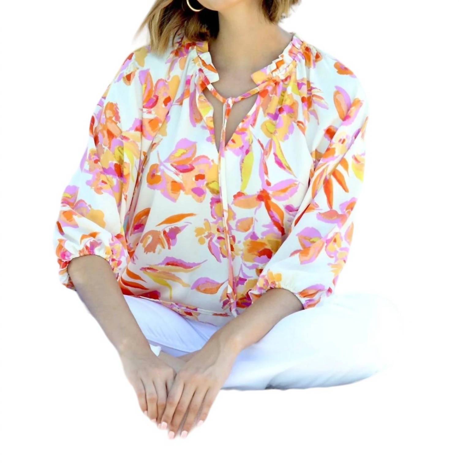 Veronica M - Split Neck Blouse