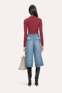 Elie Tahari - Soft Ribbed Polo Sweater