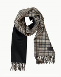 Vince - Women's Cashmere Herringbone Plaid Solid Scarf