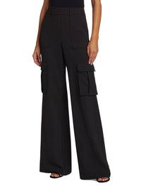 Veronica Beard Pre-loved Saul Cargo Pants in black - women's pants