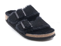 Birkenstock - Women's Arizona Two Buckle Shearling Suede Sandals - Narrow