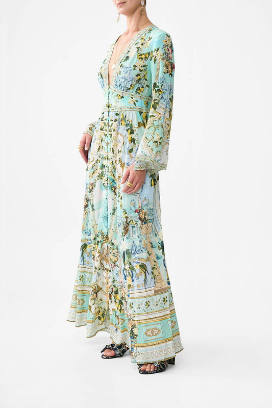 Camilla - Kimono Sleeve Dress With Shirring Detail