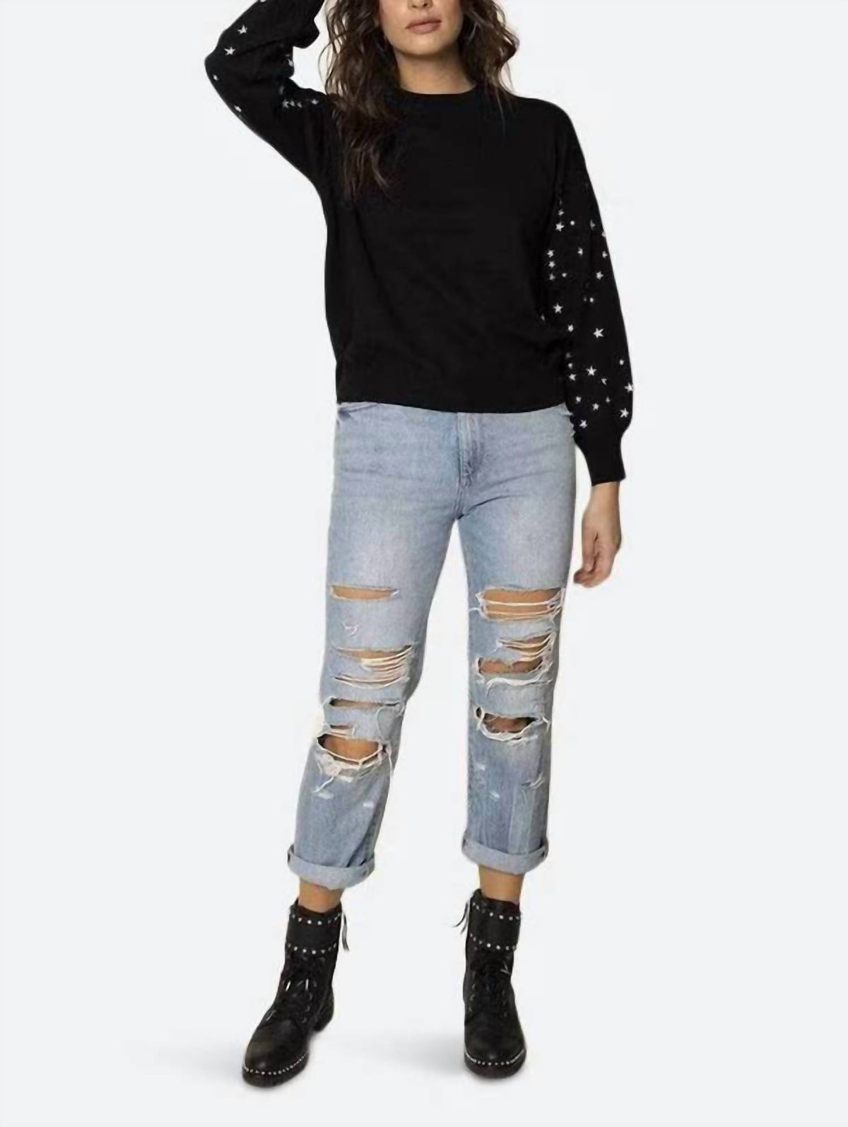 27 Miles Malibu - CELESTE EMBROIDERED STAR PULLOVER