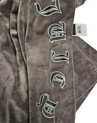 Top Hat Wildstyle Cropped Velour Hoodie Pullover