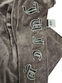 Top Hat Wildstyle Cropped Velour Hoodie Pullover