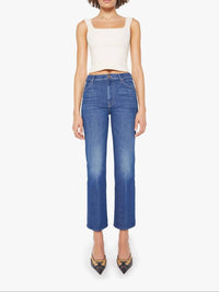 Mother - Kick It Flood High-rise Straight Leg Jeans